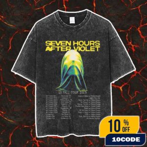 Seven Hours After Violet US Fall Tour 2025 Poster Tour Dates Vintage Washed Unisex T-Shirt