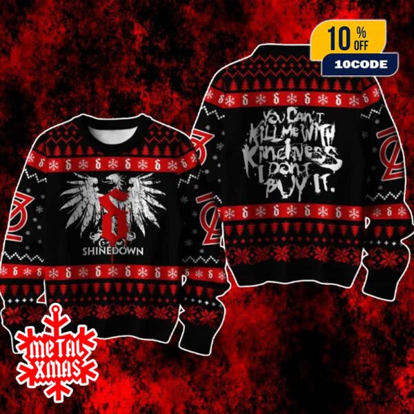 Shinedown Band Ugly Christmas Sweater Rock Music Holiday Party Outfit Winter Gift for Fans