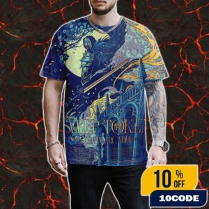 Sleep Token Even In Arcadia Tour 2025 Poster Tour Dates Artwork By Kasia Jasmina All Over Print Graphic T-Shirt, Hoodie