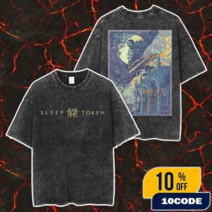Sleep Token Even In Arcadia Tour 2025 Poster Tour Dates Artwork By Kasia Jasmina Merch Unisex Two Sided Washed T-Shirt