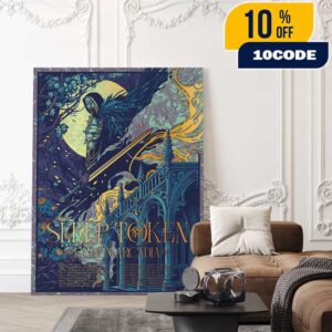 Sleep Token Even In Arcadia Tour 2025 Poster Tour Dates Artwork By Kasia Jasmina Poster Canvas Home Decor