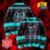 Sum 41 Ugly Christmas Sweater Festive Knit Heaven And Hell Design With Band Graphic And Snowflake Pattern