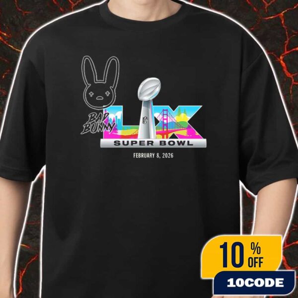 Super Bowl LX Halftime Show 2026 x Bad Bunny February 8 2025 At Levi’s Stadium Santa Clara California Apple Music New Logo Merch Unisex T-Shirt