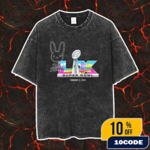 Super Bowl LX Halftime Show 2026 x Bad Bunny February 8 2025 At Levi’s Stadium Santa Clara California Apple Music New Logo Vintage Washed Unisex T-Shirt