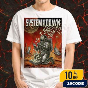System Of A Down Poster Event Concert With Avenged Sevenfold On August 31-September 1 2025 At Soldier Field Chicago IL Artwork By Emek Studios Merchandise Unisex T-Shirt