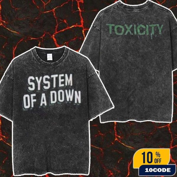 System Of A Down Toronto 2025 In Canada Venue Tee Toxicity Merch At Rogers Stadium Concert On September 3-5 2025 Wash Two Sides T-Shirt