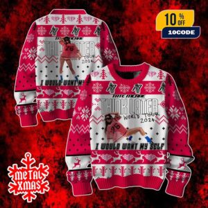 Tate McRae Think Later World Tour 2024 Ugly Christmas Sweater Holiday Edition