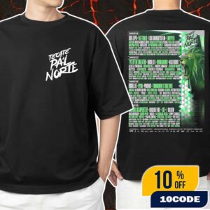 Tecate Pa’l Norte 2026 At Parque Fundidora Monterrey Nuevo Leon Mexico On 26-29 March 2026 Poster Lineup Unisex T-Shirt Merchandise