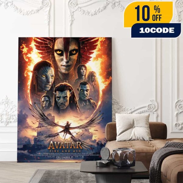 The Brand-new Poster For Avatar Fire And Ash On December 19 2025 Poster Canvas Home Decor