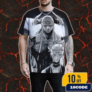 The King Of Simurian Aliens Jujutsu Kaisen Mojuro Chapter 3 Artwork All Over Print Graphic T-Shirt, Hoodie