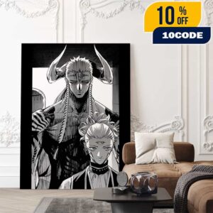 The King Of Simurian Aliens Jujutsu Kaisen Mojuro Chapter 3 Artwork Poster Canvas Home Decor