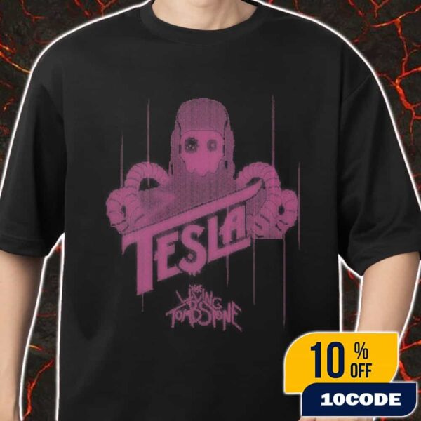 The Living Tombstone Tesla Black Tee Official Merch Unisex T-Shirt