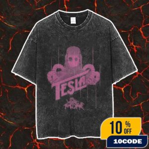 The Living Tombstone Tesla Black Tee Official Merch Vintage Washed Unisex T-Shirt