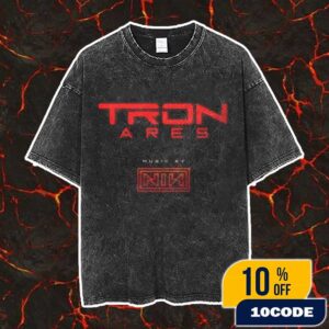 The Nine Inch Nails Tron Ares Soundtrack Logo As Alive As You Need Me To Be Vintage Washed Unisex T-Shirt