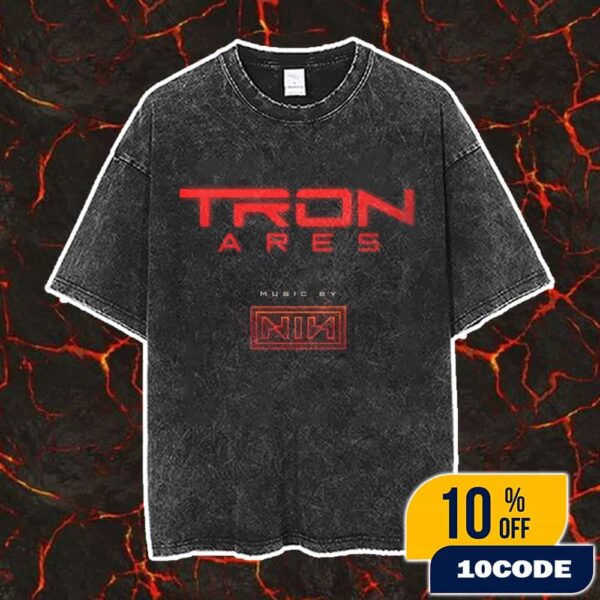 The Nine Inch Nails Tron Ares Soundtrack Logo As Alive As You Need Me To Be Vintage Washed Unisex T-Shirt