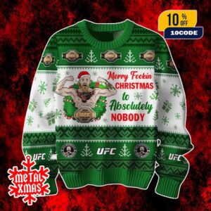 The Notorious Conor McGregor Ugly Christmas Sweater For UFC Fans