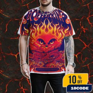 The Offspring Supercharged Worldwide In ’25 Tour On September 6 2025 At Utah Frist Credit Union Amphitheatre West Valley City Poster Event Artwork 3D Unisex T-Shirt