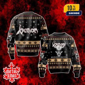 Venom Ugly Sweater Black Metal Christmas Edition For Men And Women