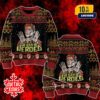 We Can Be Heroes David Bowie Ugly Sweater Christmas Knit Black Yellow Red
