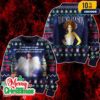 Ice Nine Kills Ugly Christmas Sweater The Silver Scream Holiday Skull Horror Movie Inspired Knit Jumper Merch