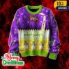 Funny Cannabis Ugly Christmas Sweater The Tree Lit This Year Weed Leaf Holiday Knit Jumper Stoner Xmas Party Outfit