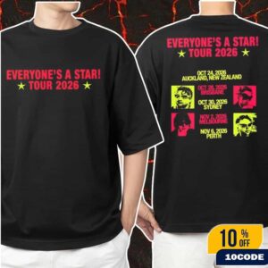 5 Seconds of Summer Everyone’s A Star World Tour 2026 Dates List In Australia And New Zealand On Oct and Nov 2026 Merch Classic Two Sides T-Shirt