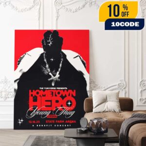 A Benefit Concert Young Thug And Friends Homtown Hero The Return On December 16 2025 At State Farm Arena Atlanta Georgia UY Scuti Tour Poster Canvas Home Decor