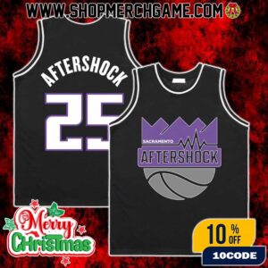 Aftershock Festival 2025 October 2-5 At Discovery Park Sacramento California Sacto 25 Jersey Basketball Style Mesh Jersey Unisex Black Purple Shirt