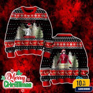 All I Want For Christmas Is Siuuu Ugly Sweater Cristiano Ronaldo CR7 Fans Gift