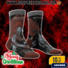 Arch Enemy War Eternal Christmas Crew Socks Melodic Death Metal Band Holiday Gift Red Brown Warrior Design Winter Party Wear For Metalheads Xmas Stocking Stuffer
