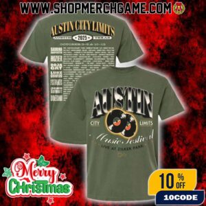 Austin City Limits Music Festival 2025 On October 3-5-10-12 2025 At Zilker Park Texas New Merch Arrivals With Lineup Double Sides T-Shirt