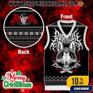 Babymetal Put Your Kitsune Up Ugly Christmas Sweater Vest Heavy Metal Holiday Gift Gile For Fans