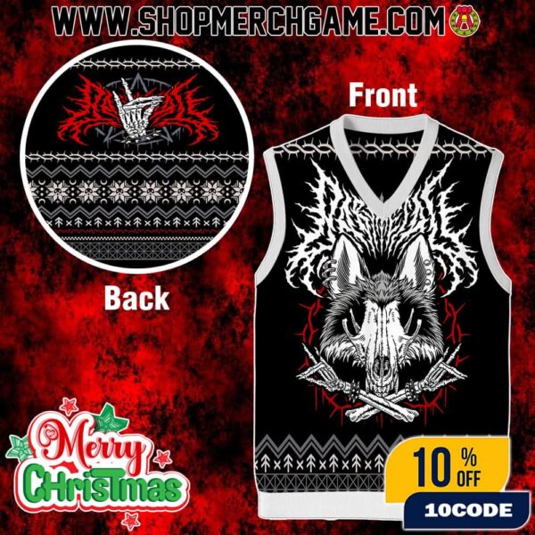 Babymetal Put Your Kitsune Up Ugly Christmas Sweater Vest Heavy Metal Holiday Gift Gile For Fans