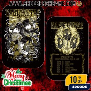 Babymetal World Tour 2025-2026 In Asia Manila Merchandise October 8 2025 Kon Kon Tee Artwork On Fan Card
