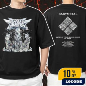 Babymetal World Tour 2025-2026 In Asia Manila Merchandise October 8 2025 Metal Forth Foxes Tee Version Unisex T-Shirt Merchandise