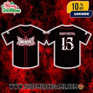 Babymetal World Tour 2025-2026 Special Arena Show In US Intuit Dome Los Angeles On November 1 2025 New Merch Collection Baseball Jersey Number 15 Shirt