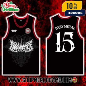 Babymetal World Tour 2025-2026 Special Arena Show In US Intuit Dome Los Angeles On November 1 2025 New Merch Collection Basketball Jersey Number 15 Shirt