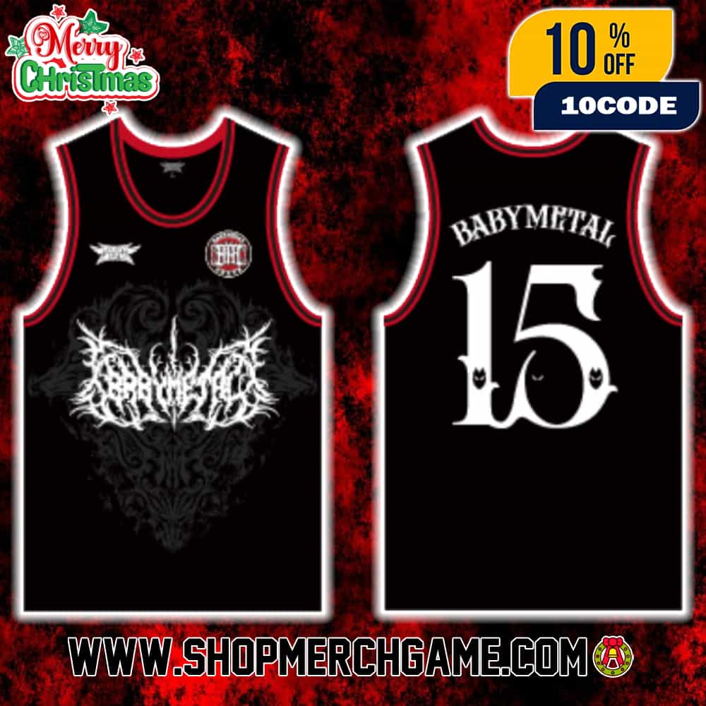 Babymetal World Tour 2025-2026 Special Arena Show In US Intuit Dome Los Angeles On November 1 2025 New Merch Collection Basketball Jersey Number 15 Shirt Babymetal World Tour 2025-2026 Special Arena Show In US Intuit Dome Los Angeles On November 1 2025 New Merch Collection Basketball Jersey Number 15 Shirt