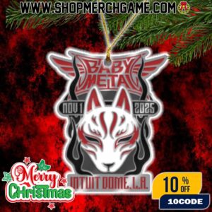 Babymetal World Tour 2025-2026 Special Arena Show In US Intuit Dome Los Angeles On November 1 2025 New Merch Collection Christmas Gift Tree Decoration Ornament