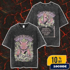 Babymetal World Tour 2025-2026 Special Arena Show In US Intuit Dome Los Angeles On November 1 2025 New Merch Collection Fox Chapel Tee Version Merch Unisex Two Sided Washed T-Shirt