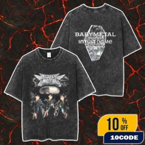 Babymetal World Tour 2025 2026 Special Arena Show In US Intuit Dome Los Angeles On November 1 2025 New Merch Collection Intuit Dome Exclusvie Venue Tee Merch Unisex Two Sided Washed T Shirt
