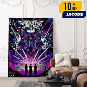 Babymetal World Tour 2025-2026 Special Arena Show In US Intuit Dome Los Angeles On November 1 2025 New Merch Collection Screen Printed Poster Canvas Home Decor