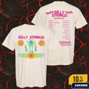 Billy Strings Fall 2025 Tour In North American Merch Seeing Flower Tee With Dates Classic Two Sides T-Shirt Billy Strings Fall 2025 Tour In North American Merch Seeing Flower Tee With Dates Classic Two Sides T-Shirt