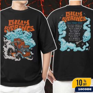 Billy Strings Fall 2025 Tour North American Merch Hot Rod Tee With Dates Classic Two Sides T-Shirt Billy Strings Fall 2025 Tour North American Merch Hot Rod Tee With Dates Classic Two Sides T-Shirt