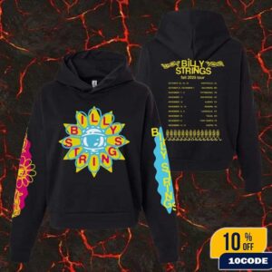 Billy Strings Fall 2025 Tour North American Merch Seeing Flower With Dates Hoodie, T-Shirt