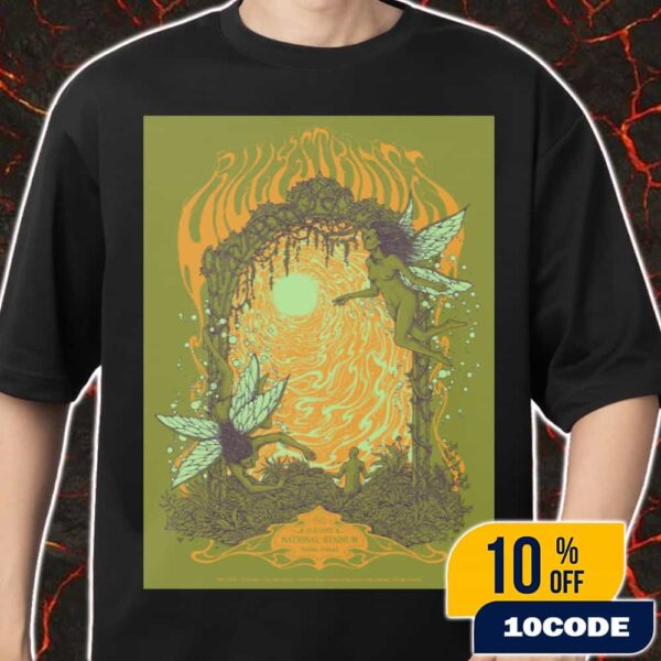 Billy Strings Fall Tour Event Poster By Kuba Sokolski On October 12 2025 At The National Stadium Dublin Ireland Merch Unisex T-Shirt