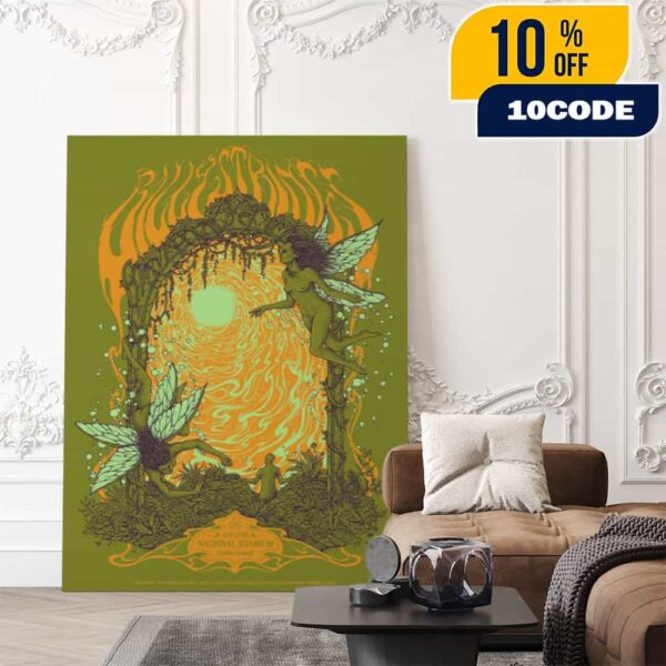 Billy Strings Fall Tour Event Poster By Kuba Sokolski On October 12 2025 At The National Stadium Dublin Ireland Poster Canvas Home Decor