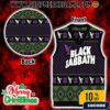 Black Sabbath Gile Ugly Christmas Sweater Vest With Skull Reaper Design Snowflake Pattern Holiday Knit For Men Wome Black Sabbath Gile Ugly Christmas Sweater Vest With Skull Reaper Design Snowflake Pattern Holiday Knit For Men Wome