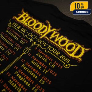 Bloodywood Europe UK October And November Tour 2025 With Halestorm Tour Dates Backprint Back