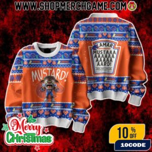 Boise State Broncos Mustard Ugly Christmas Sweater Funny Holiday Knit Jumper Festive Game Day Gift Boise State Broncos Mustard Ugly Christmas Sweater Funny Holiday Knit Jumper Festive Game Day Gift